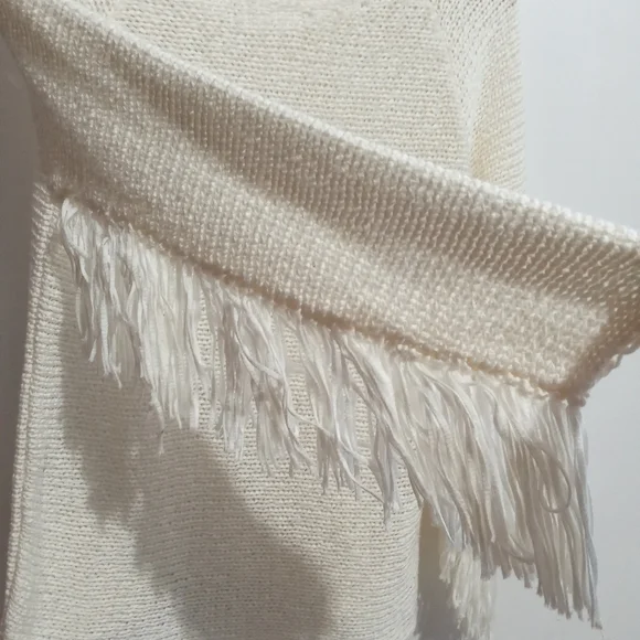 Zara M Knit Fringe Sleeves Sweater - Picture 6 of 9